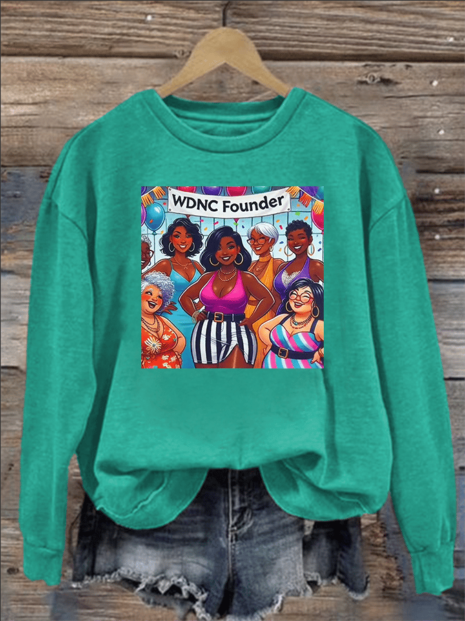 Women's  Retro Funny Proud Member Of Club We Do Not Care Menopause Perimenopause Print  Sweatshirt