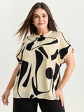 Supersoft Abstract Print Breathable Blouse