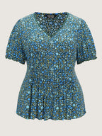 Supersoft Micro Floral Print Blouse