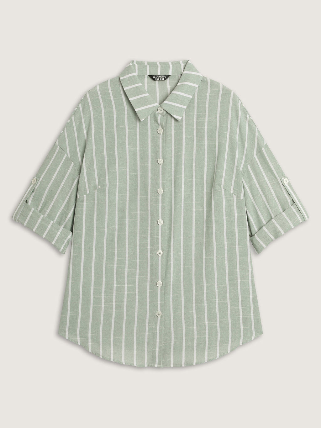 Adjustable Tab Sleeve Button-Down Shirt