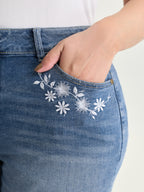 No Gap Waist Skinny-Fit Denim Shorts