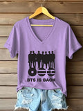 Women's BTS lovers Printed short-sleeved T-shirt
