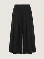 Classic Pleated Wide-Leg Pants