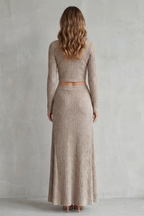 Aubrie – Ribbed Knit Elegance – Two-Piece Lounge Set