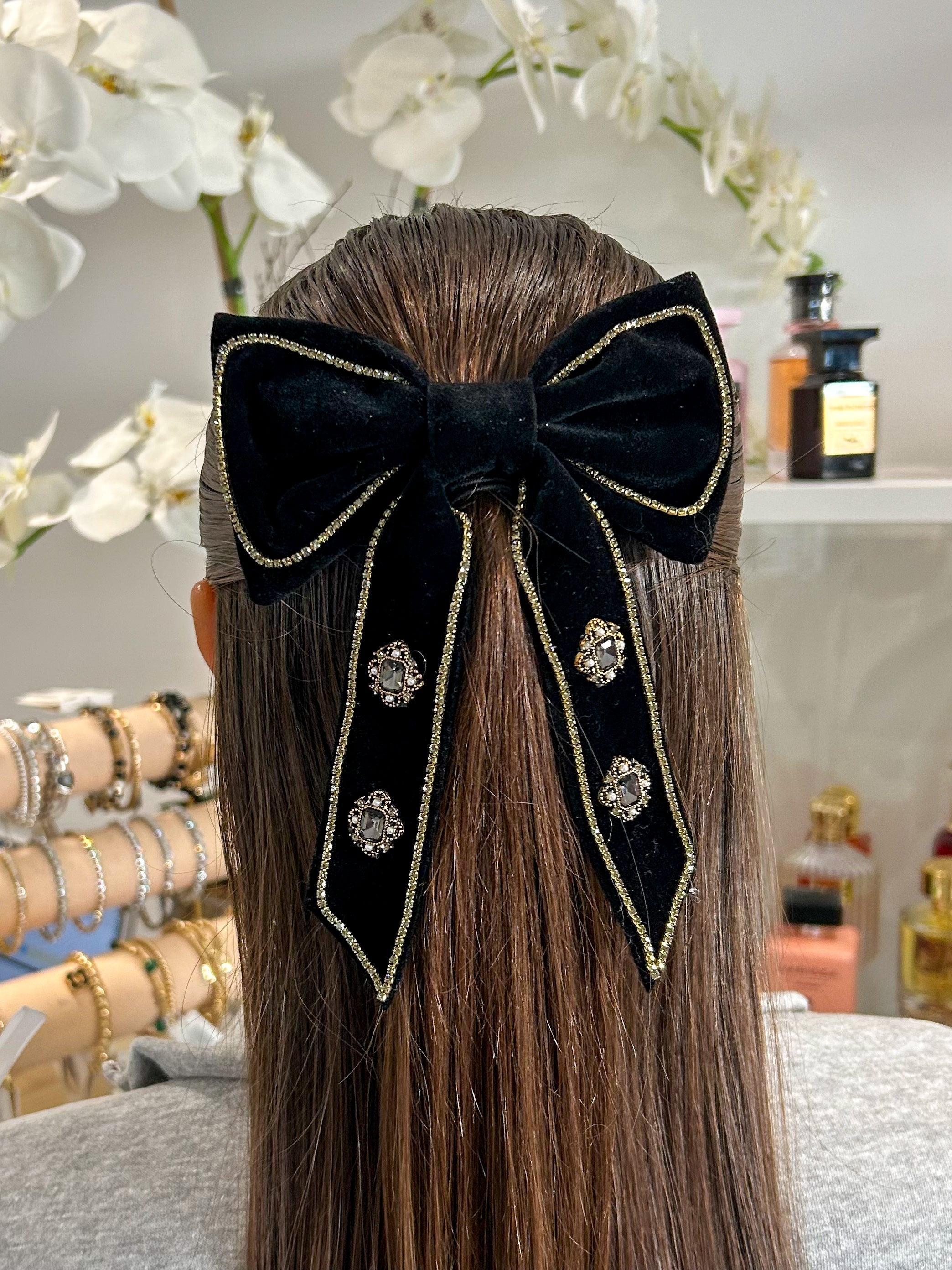 Velvet Bow Hair Clip (2 Colours)