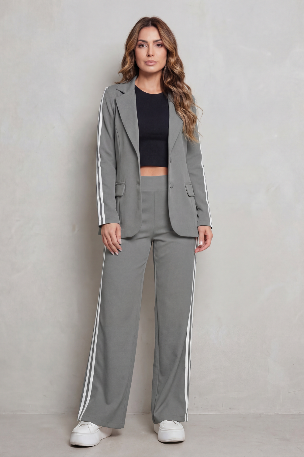 Ishie – Stripe detail – Sporty elegance set