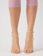 Legacy Nude Barely There Pointed Toe Gold Stiletto Heels