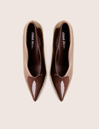 Sedona Brown Patent Court High Heels