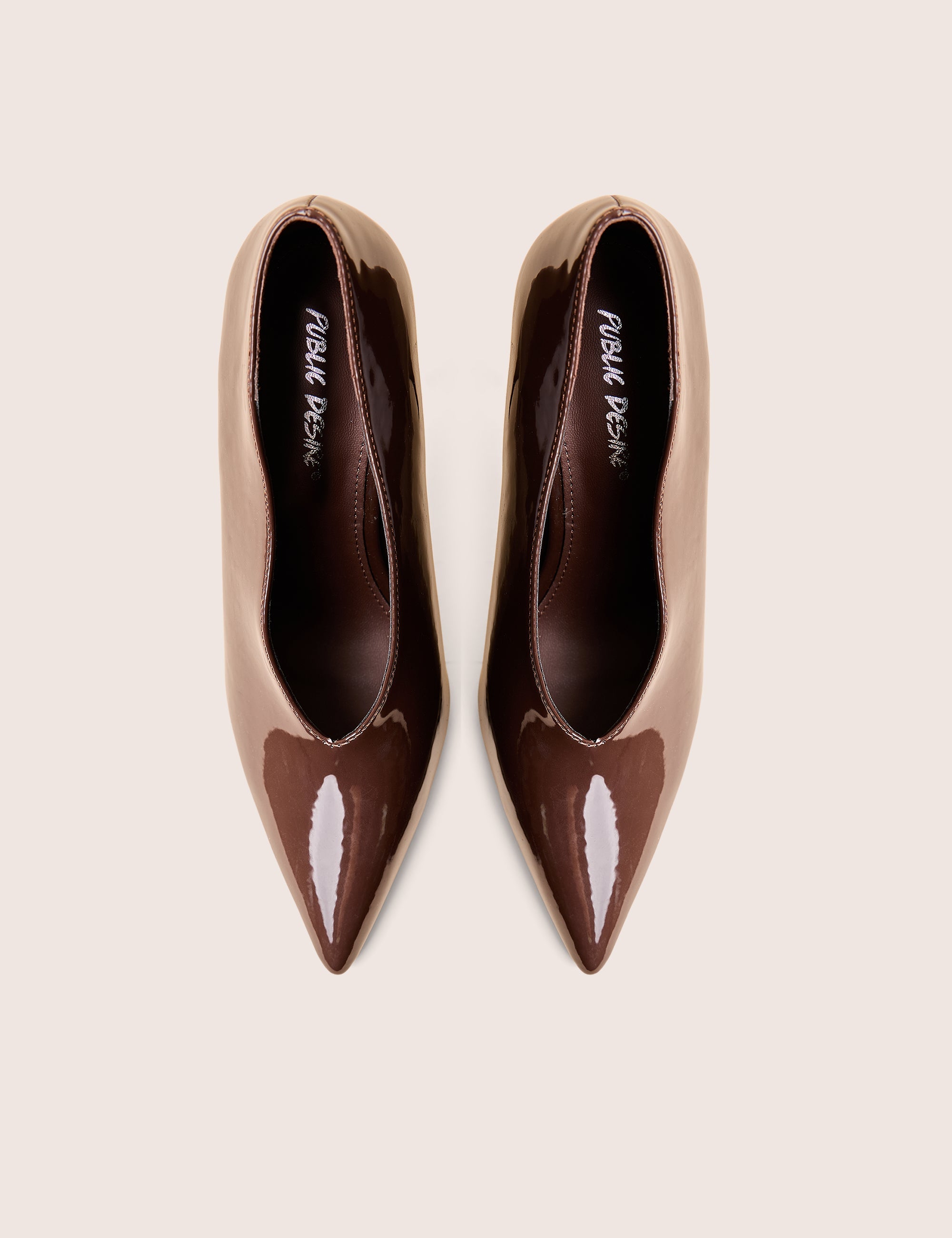 Sedona Brown Patent Court High Heels