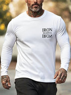 Men's Iron Sharpen Iron Printed Christian T-shirt