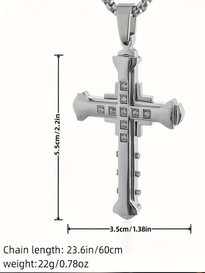 Men's Street Trend Cross Necklace
