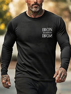 Men's Iron Sharpen Iron Printed Christian T-shirt
