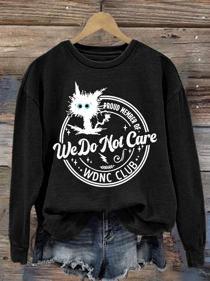 Retro Funny Proud Member Of  Print Sweatshirt