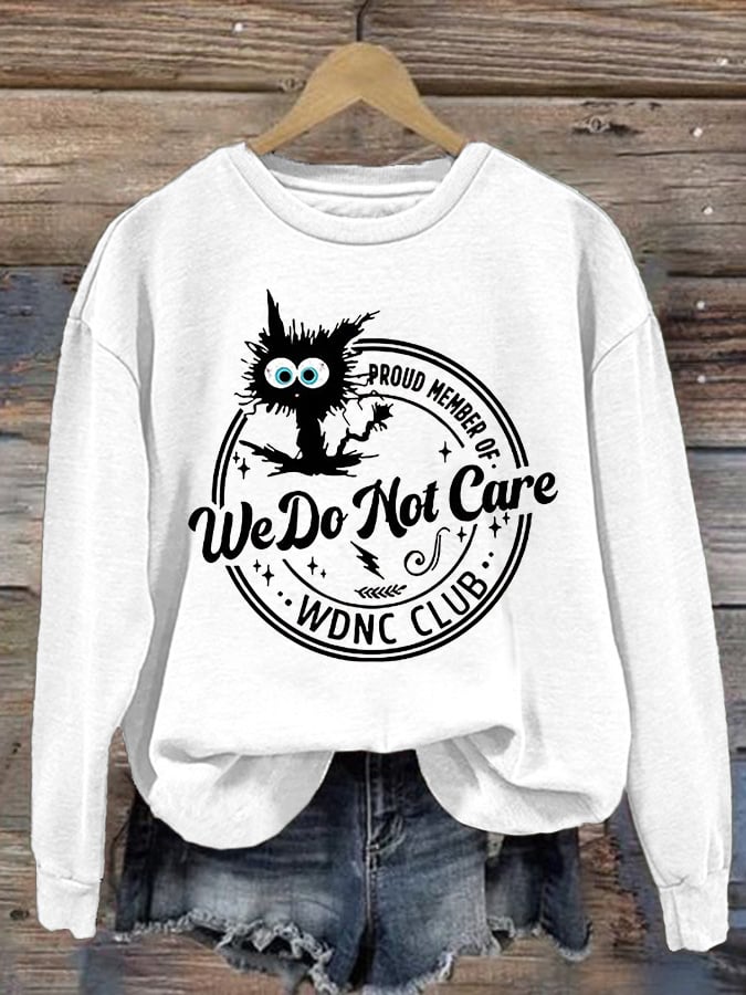 Retro Funny Proud Member Of  Print Sweatshirt