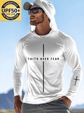 Men's Faith Outdoor Sun Protection Breathable Cool Hooded Sun Protection Long Sleeve Top