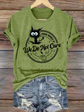 Retro Funny Proud Member Of  Club We Do Not Care Menopause Perimenopause Print T-Shirt