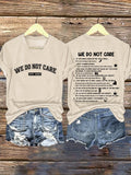 V-Neck Retro Funny WDNC Club Menopause Perimenopause Print T-Shirt