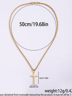 Men's Street Trend Cross Necklace
