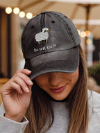 Unisex Distressed Washed Cotton Faith He Left The 99 To Rescue Me Hat