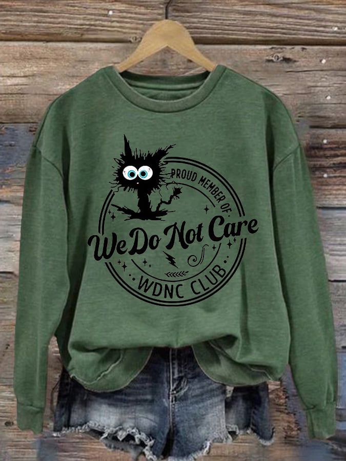 Retro Funny Proud Member Of  Print Sweatshirt