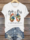 Women'S Casual Faith T-Shirt: "With Every Breath, We Speak His Name" Scripture Print Short-Sleeve Tee