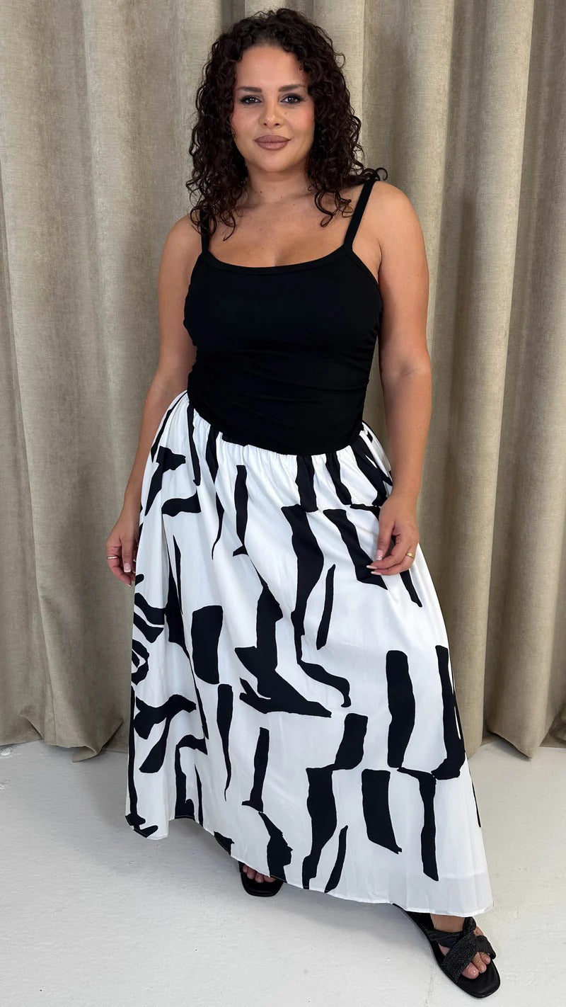 Jersey Cami Maxi Dress Mono