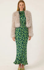 PRISCILLA HALTER BIAS DRESS